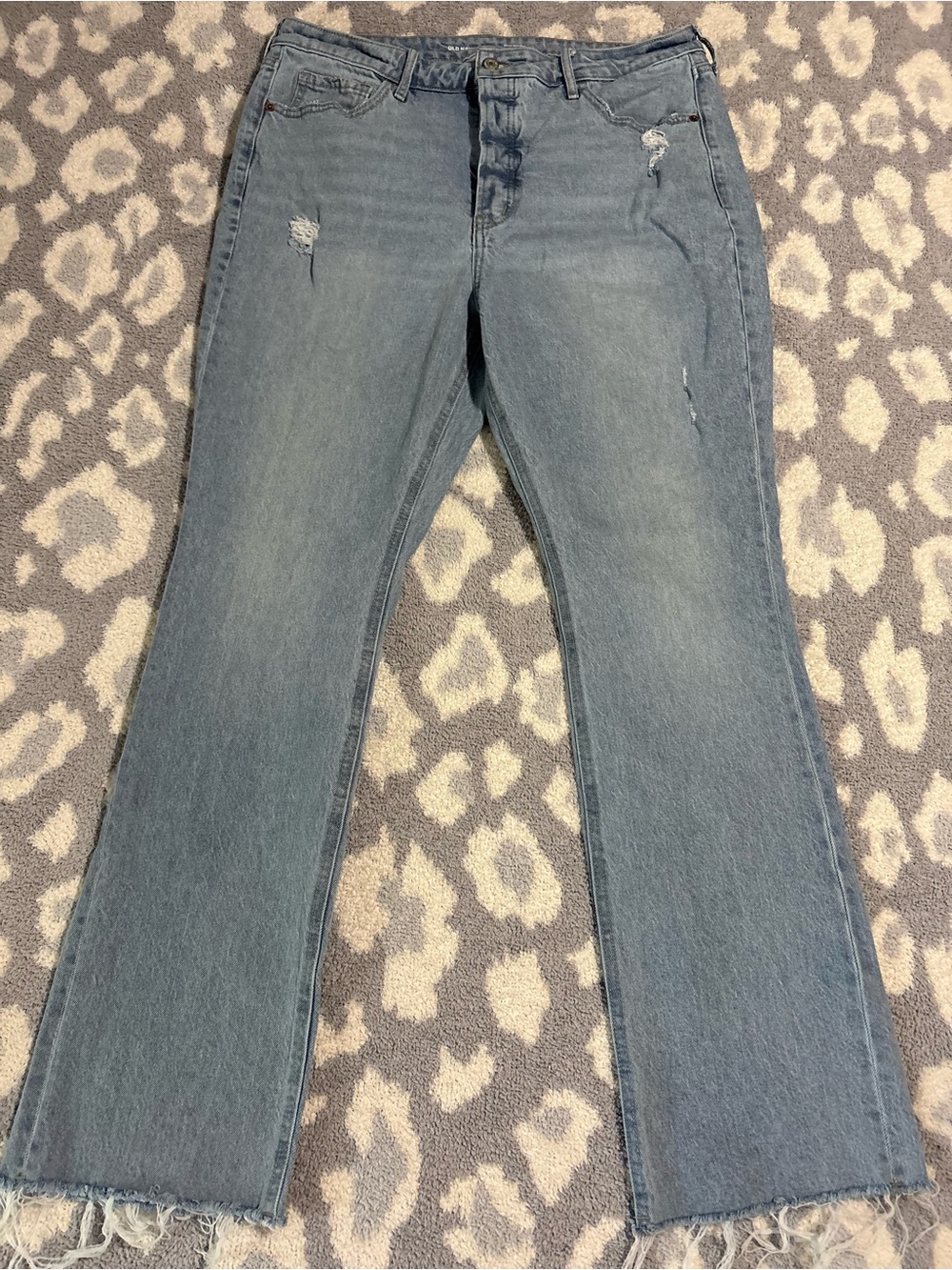 Old Navy Extra High Rise Bootcut Button Fly Blue Jeans Women’s 16